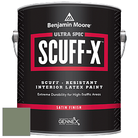 Benjamin Moore 486 Ultra Spec SCUFF-X Interior Satin Finish краска цвет 454 Cedar Path