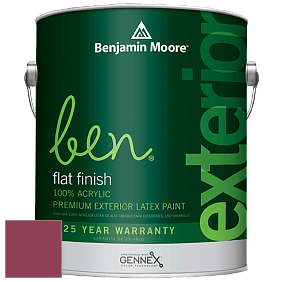 Benjamin Moore Ben 541 Waterborne Exterior Flat Finish краска цвет 2078-10 Roseate