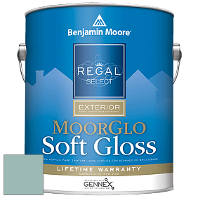 Benjamin Moore W096 Regal Select Exterior Paint-Moor GloSoft Gloss Finish краска цвет 710 Kensington Green