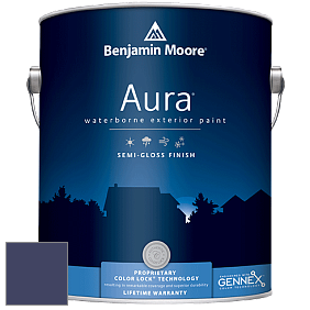 Benjamin Moore Aura 632 Waterborne Exterior Semi-Gloss Finish краска цвет 2067-10 Midnight Navy