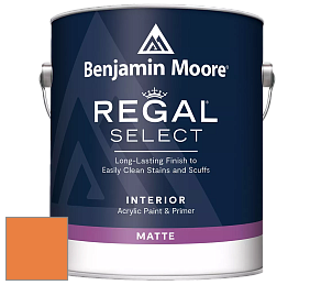 Benjamin Moore 548 IRegal Select Interior Paint - Matte краска цвет 2015-30 Calypso Orange