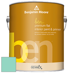 Benjamin Moore Ben W625 Premium Interior Latex Flat краска цвет 605 Calming Green