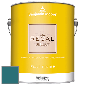 Benjamin Moore 547 Regal Select Waterborne Interior Flat Finish краска цвет 756 Varsity Blues