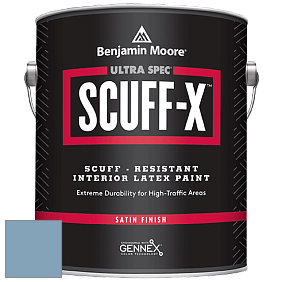 Benjamin Moore 486 Ultra Spec SCUFF-X Interior Satin Finish краска цвет 838 Denim Wash