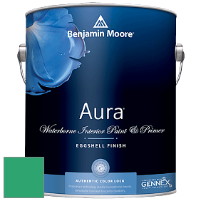Benjamin Moore Aura 524 Waterborne Interior Eggshell Finish краска цвет 2039-30 Cabana Green