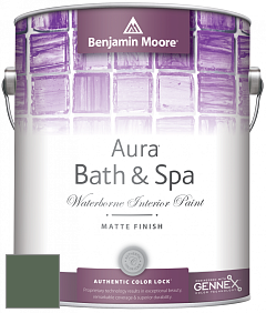 Benjamin Moore Aura 532 Bath & Spa Waterborne Interior Paint Matte Finish краска цвет 630 Martha's Vineyard