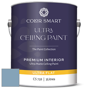COLOR SMART CS 758 ULTRA CEILING PAINT ультраматовая краска цвет 838 Denim Wash