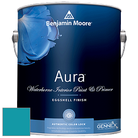 Benjamin Moore Aura 524 Waterborne Interior Eggshell Finish краска цвет 761 Meridian Blue