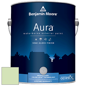Benjamin Moore Aura 632 Waterborne Exterior Semi-Gloss Finish краска цвет 555 O'Reilly Green
