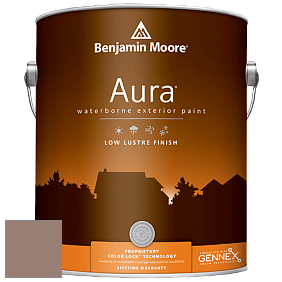 Benjamin Moore Aura 634 Waterborne Exterior Low Lustre Finish краска цвет 2106-40 Cougar Brown