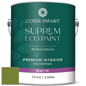 COLOR SMART CS 619 SUPREM ECO PAINT матовая краска цвет NCS S 3065-G40Y 