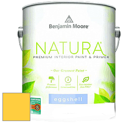 Benjamin Moore 513 Natura Interior Eggshell Finish краска с блеском цвет 336 Bold Yellow