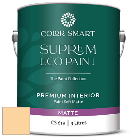 COLOR SMART CS 619 SUPREM ECO PAINT матовая краска цвет 2017-50 Yellow Haze