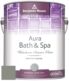 Benjamin Moore Aura 532 Bath & Spa Waterborne Interior Paint Matte Finish краска цвет 1483 Cos Cob Stonewall