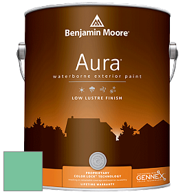 Benjamin Moore Aura 634 Waterborne Exterior Low Lustre Finish краска цвет 2038-40 Monmouth Green