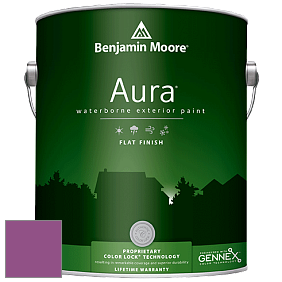 Benjamin Moore Aura 629 Waterborne Exterior Flat Finish краска цвет 2074-30 Twilight Magenta