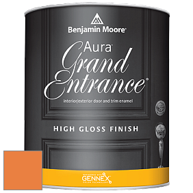 Benjamin Moore Aura 148 Grand Entrance High Gloss эмаль цвет 2015-30 Calypso Orange