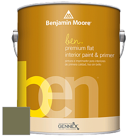 Benjamin Moore Ben W625 Premium Interior Latex Flat краска цвет 490 Pine Brook