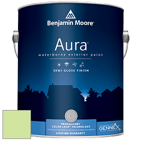 Benjamin Moore Aura 632 Waterborne Exterior Semi-Gloss Finish краска цвет 2031-50 Key Lime