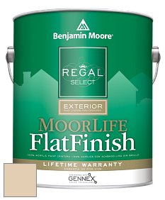 Benjamin Moore W105 Regal Select Exterior Paint-MoorLife Flat Finish краска цвет 958 Ocean Beach