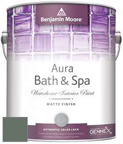 Benjamin Moore Aura 532 Bath & Spa Waterborne Interior Paint Matte Finish краска цвет 700 Enchanted Forest