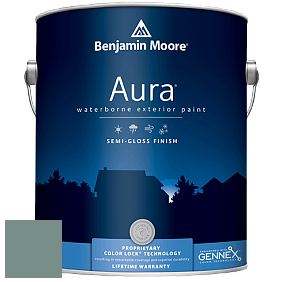 Benjamin Moore Aura 632 Waterborne Exterior Semi-Gloss Finish краска цвет 691 Dartsmouth Green