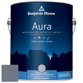 Benjamin Moore Aura 632 Waterborne Exterior Semi-Gloss Finish краска цвет 1441 Amethyst Shadow