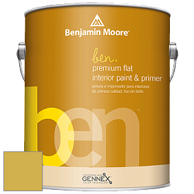 Benjamin Moore Ben W625 Premium Interior Latex Flat краска цвет 371 Bright Gold