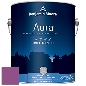 Benjamin Moore Aura 632 Waterborne Exterior Semi-Gloss Finish краска цвет 2074-30 Twilight Magenta