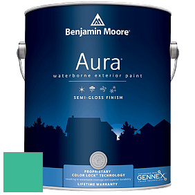 Benjamin Moore Aura 632 Waterborne Exterior Semi-Gloss Finish краска цвет 615 Mayan Green