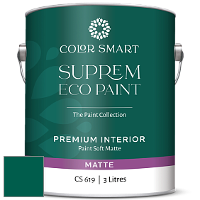 COLOR SMART CS 619 SUPREM ECO PAINT матовая краска цвет RAL 6036 