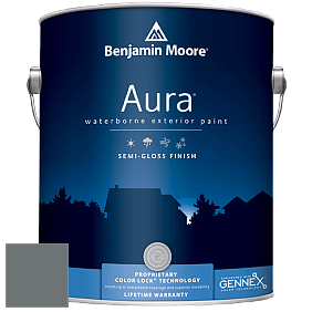 Benjamin Moore Aura 632 Waterborne Exterior Semi-Gloss Finish краска цвет 1595 Rocky Coast
