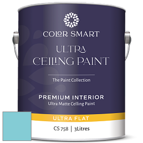 COLOR SMART CS 758 ULTRA CEILING PAINT ультраматовая краска цвет 2055-50 Fairy Tale Blue