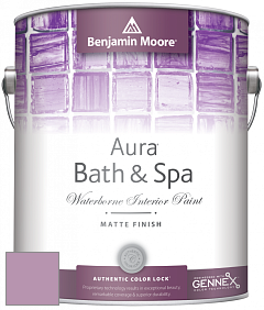 Benjamin Moore Aura 532 Bath & Spa Waterborne Interior Paint Matte Finish краска цвет 1370 Victorian Purple