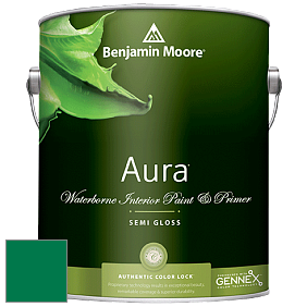 Benjamin Moore Aura 528 Waterborne Interior Semi-gloss Finish краска цвет NCS S 3560-G 
