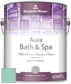 Benjamin Moore Aura 532 Bath & Spa Waterborne Interior Paint Matte Finish краска цвет 647 Fun 'n Games