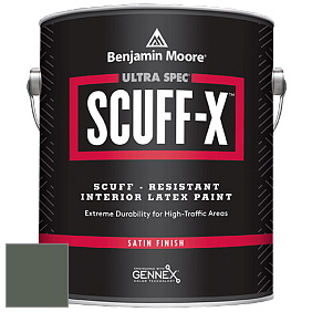 Benjamin Moore 486 Ultra Spec SCUFF-X Interior Satin Finish краска цвет 448 Dakota Shadow