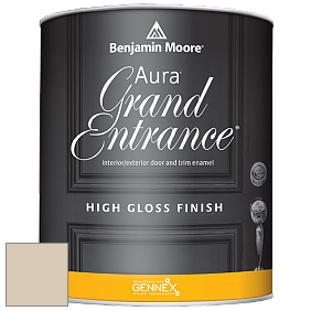 Benjamin Moore Aura 148 Grand Entrance High Gloss эмаль цвет 966 Natural Linen