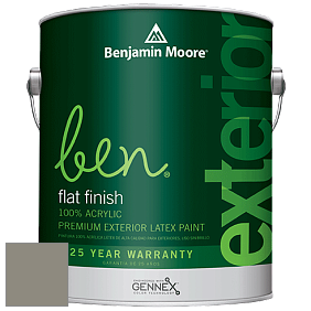 Benjamin Moore Ben 541 Waterborne Exterior Flat Finish краска цвет 2137-40 Desert Twilight