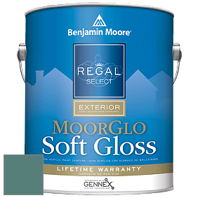 Benjamin Moore W096 Regal Select Exterior Paint-Moor GloSoft Gloss Finish краска цвет 678 Pacific Rim
