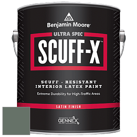Benjamin Moore 486 Ultra Spec SCUFF-X Interior Satin Finish краска цвет NCS S 6010-G10Y 