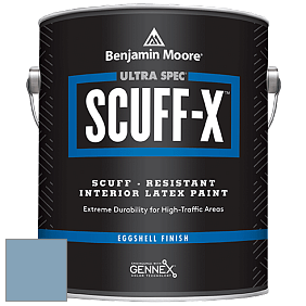 Benjamin Moore 485 Ultra Spec SCUFF-X Interior Eggshell Finish краска цвет 838 Denim Wash