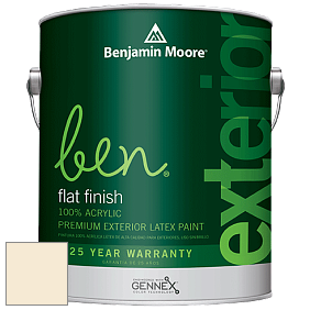Benjamin Moore Ben 541 Waterborne Exterior Flat Finish краска цвет 928 Featherbed