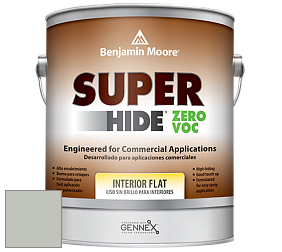 Benjamin Moore 355 Super Hide Zero Voc Interior Flat краска цвет 1570 Gray Wisp