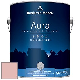 Benjamin Moore Aura 632 Waterborne Exterior Semi-Gloss Finish краска цвет 2089-50 Salmon Berry