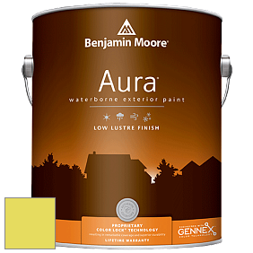 Benjamin Moore Aura 634 Waterborne Exterior Low Lustre Finish краска цвет 2025-40 Limelight