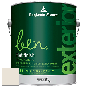 Benjamin Moore Ben 541 Waterborne Exterior Flat Finish краска цвет 969 Soft Chamois