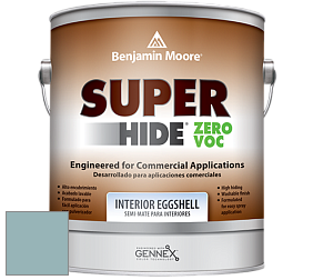 Benjamin Moore 357 Super Hide Zero Voc Interior Eggshell краска цвет 718 Ocean City Blue