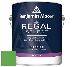 Benjamin Moore 548 IRegal Select Interior Paint - Matte краска цвет 2033-30 Fresh Scent Green