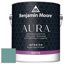 Benjamin Moore Aura 522 Interior Paint - Matte краска цвет 677 Azure Water